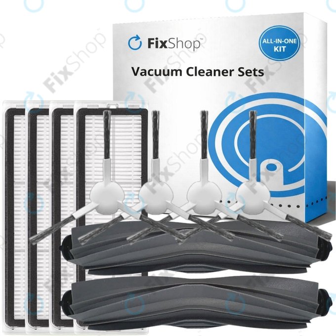Set de piese de schimb pentru Xiaomi Dreame L10s Ultra, Xiaomi Dreame L10s Pro (2x Perie principală, 4x Filter, 4x Perie laterală)