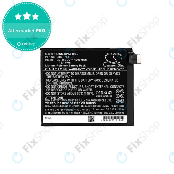 OnePlus 8 - Baterie BLP761 4200mAh HQ
