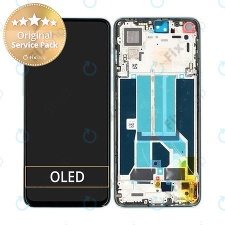 OnePlus Nord 2 5G - Ecran LCD + Sticlă Tactilă + Ramă (Grey Sierra) - 2011100360 Genuine Service Pack