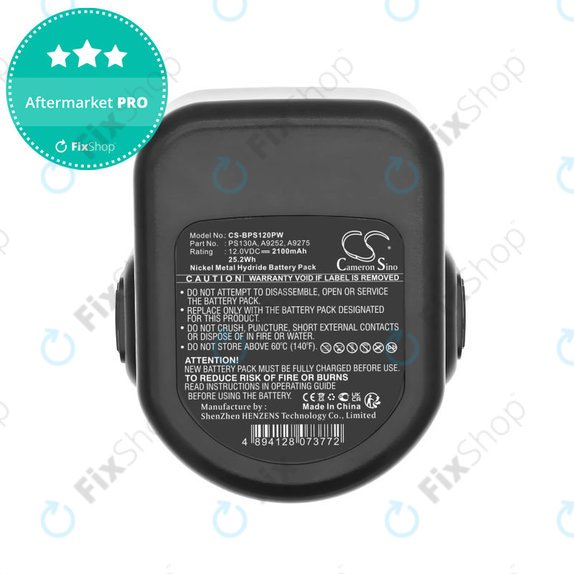 Baterie pentru Black & Decker Cd1202, 2100mAh, Ni-MH, 12V, PS130A, HQ