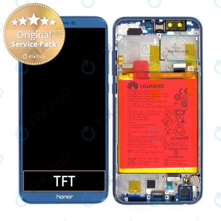 Huawei Honor 9 Lite - Ecran LCD + Sticlă Tactilă + Ramă + Baterie (Sapphire Blue) - 02351SNQ Genuine Service Pack