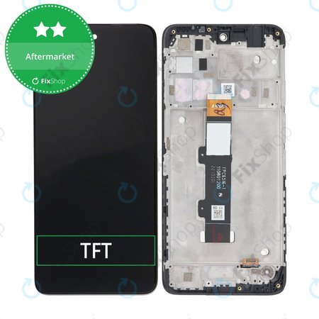 Motorola Moto E32s - Ecran LCD + Sticlă Tactilă + Ramă (Slate Grey) TFT