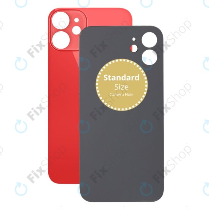 Apple iPhone 12 Mini - Sticlă Carcasă Spate (Red)