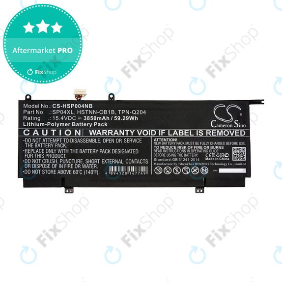 Baterie pentru HP Spectre X360 13, 3850mAh, Li-Pol, 15.4V, HSTNN-OB1B, HQ