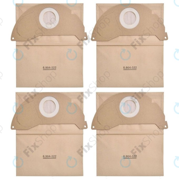 Sac de praf, 4 buc. pentru Kärcher WD 2, MV 2, A-series