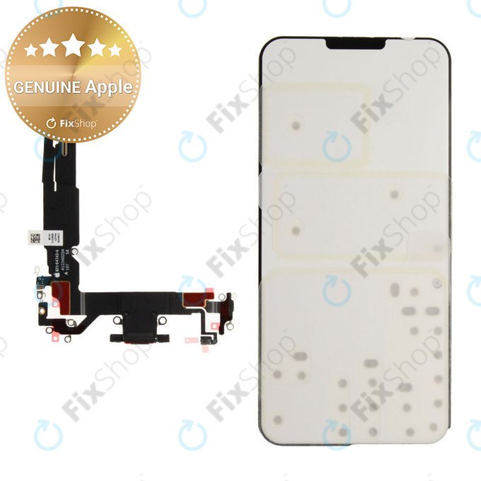 Conector de Încărcare + Cablu Flex pentru iPhone 16 | Black | 923-11222 | Genuine Apple