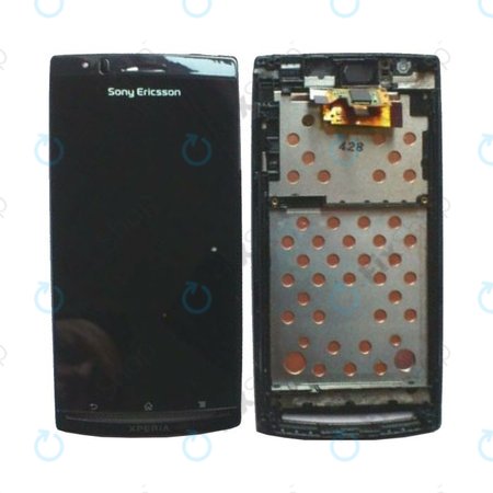 Sony Xperia Arc S LT15i - Ecran LCD + Sticlă Tactilă + Ramă (Negru)