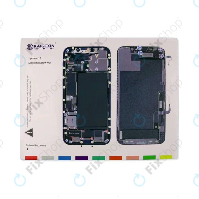 Organizator magnetic de șuruburi cu diagramă (iPhone 12)