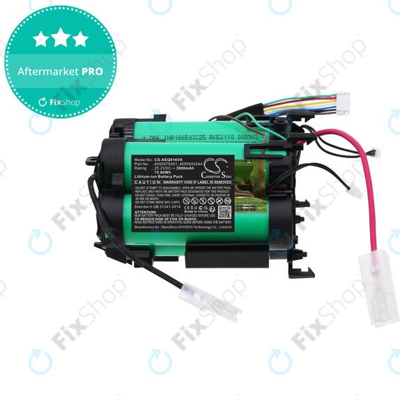 Baterie pentru Electrolux PQ91-ALRGY, PQ91-ANIMA, AEG QX 9, 3000mAh, Li-ion, 25.2V, 4055478301, HQ