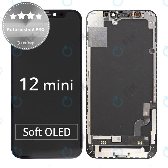 Apple iPhone 12 Mini - Ecran LCD + Sticlă Tactilă + Ramă Refurbished PRO