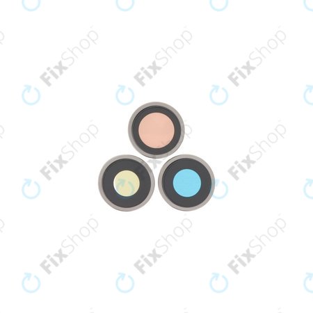 Apple iPhone 16 Pro, 16 Pro Max - Sticlă Cameră Spate cu Ramă (Natural Titanium) - 3buc