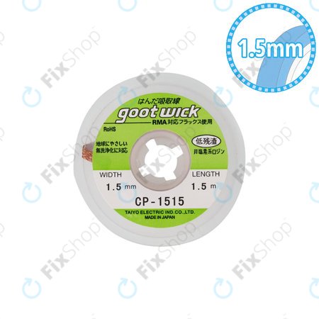 Goot CP-1515 - Cablu de Aspirație Staniu - 1.5mm