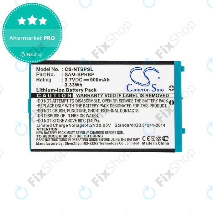 Baterie pentru Nintendo Advance SP, AGS, 900mAh, Li-Ion, 3.7V, SAM-SPRBP, HQ