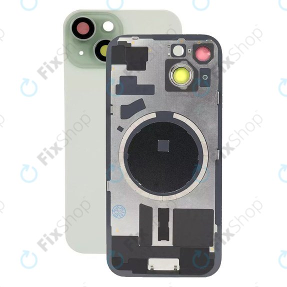 Apple iPhone 15 - Sticlă pentru carcasa din spate cu piese mici (Green)