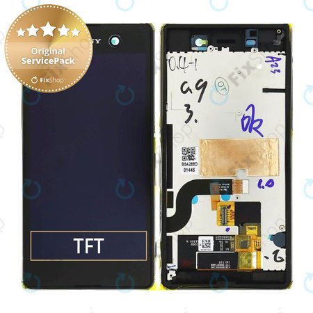 Sony Xperia M5 E5603 - Ecran LCD + Sticlă Tactilă + Ramă (Black) - 191HLY0003B-BCS Genuine Service Pack