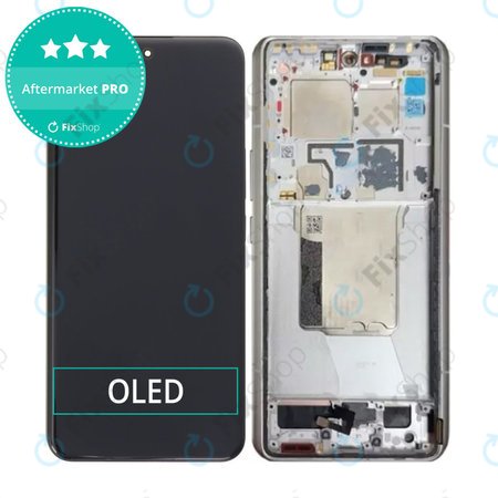 Xiaomi 14 Ultra - Ecran LCD + Sticlă Tactilă + Ramă (White) OLED
