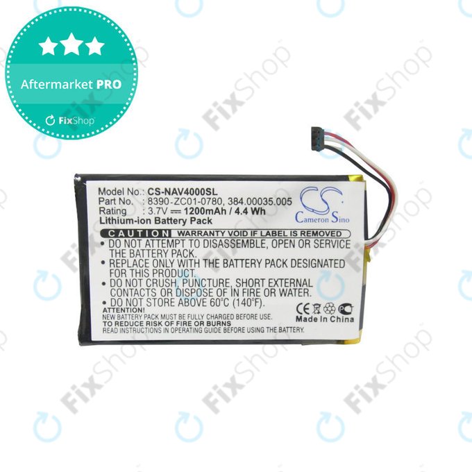 Baterie pentru Navigon 40 Easy, Plus, Premium, 1200mAh, Li-Pol, 3.7V, 8390-ZC01-0780, HQ