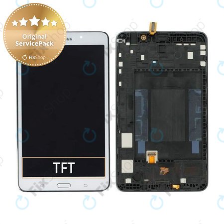 Samsung Galaxy Tab 4 7.0 T230 - Ecran LCD + Sticlă Tactilă + Ramă (White) - GH97-15864B Genuine Service Pack