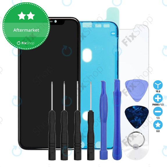 Ecran In-Cell HD+ pentru iPhone 11, Sticlă tactilă cu ramă, Adeziv (Adhesive), Sticlă temperată, Unelte