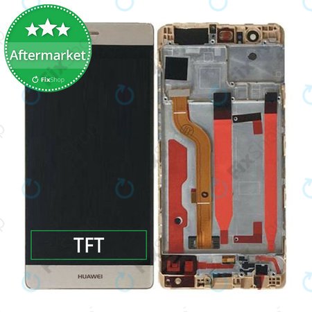 Huawei P9 - Ecran LCD + Sticlă Tactilă + Ramă (Gold) TFT