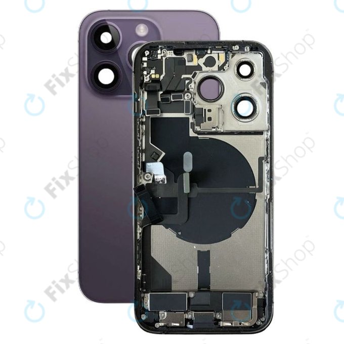 Apple iPhone 14 Pro - Carcasă Spate cu Piese Mici (Deep Purple)