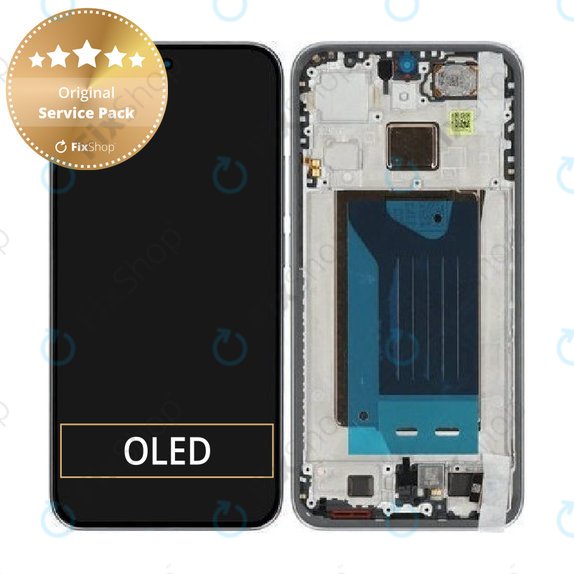 Ecran pentru Xiaomi 15T, Gray, Sticlă tactilă cu ramă, 5600020O12A00, Genuine Service Pack