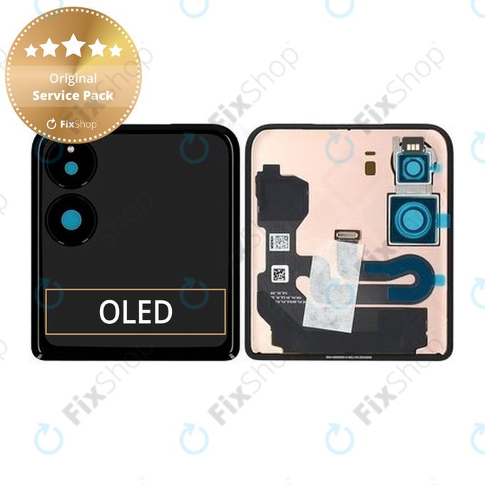 Xiaomi Mix Flip 2405CPX3DC - Ecran LCD + Sticlă Tactilă (Extern) (Black) - 560004000N800 Genuine Service Pack