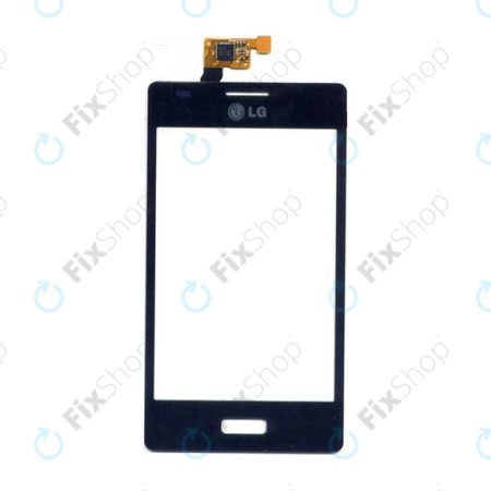 LG Optimus L5 E610 - Sticlă Tactilă (Negru) - EBD61345904 OEM