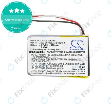 Baterie pentru Logitech MX Master, 450mAh, Li-Pol, 3.7V, AHB303450, HQ