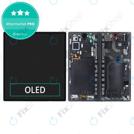 Samsung Galaxy Z Fold 7 F966B - Ecran LCD + Sticlă Tactilă + Ramă (Jetblack) OLED
