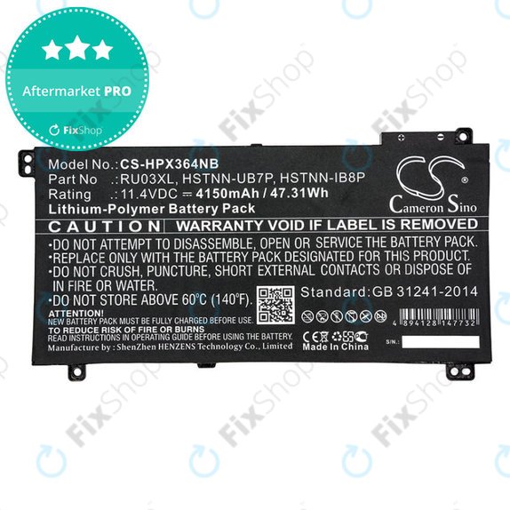 Baterie pentru HP ProBook x360 440 G1, x360 11 G3, 4150mAh, Li-Pol, 11.4V, HSTNN-UB7P, HQ