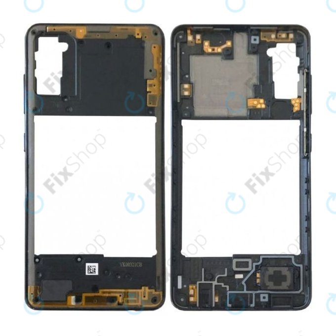 Samsung Galaxy A41 A415F - Ramă Mijlocie (Prism Crush Black) - GH98-45511A Genuine Service Pack