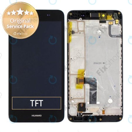 Huawei Y6 II Compact - Ecran LCD + Sticlă Tactilă + Ramă (Black) - 97070PMS, 97070PBY