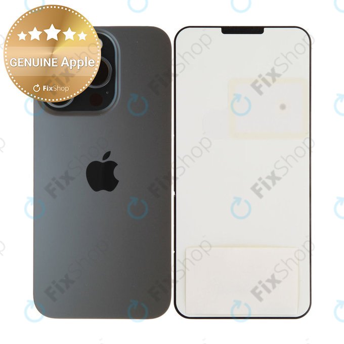 Sticlă Carcasă Spate pentru iPhone 15 Pro | Blue Titanium | 661-35703 | Genuine Apple