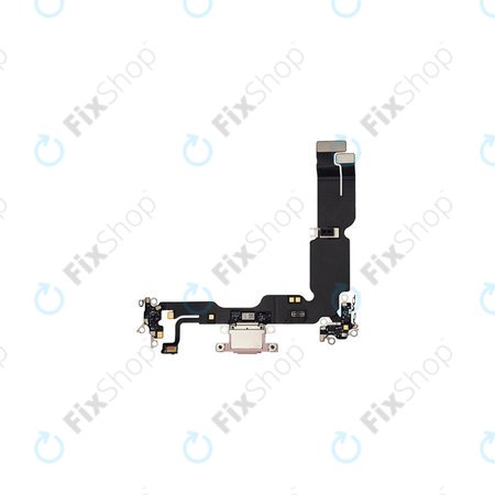 Apple iPhone 15 Plus - Conector de Încărcare + Cablu Flex (Pink)