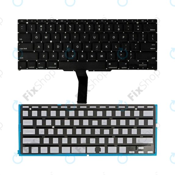 Apple MacBook Air 11" A1370 (Late 2010 - Mid 2011), A1465 (Mid 2011 - Early 2015) - Tastatură + Iluminare de Fundal US