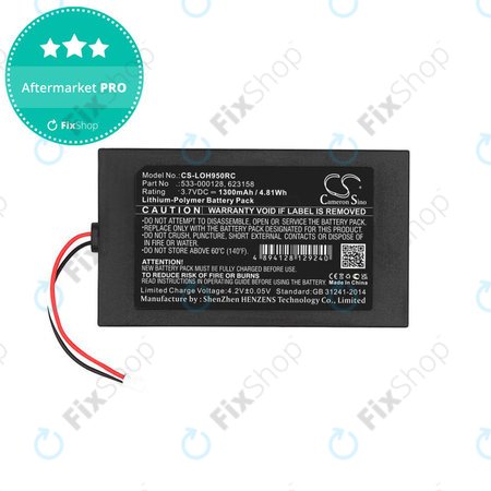 Baterie pentru Logitech Harmony 9, 1300mAh, Li-Pol, 3.7V, 533-000128, HQ