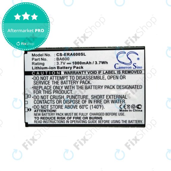 Baterie pentru Sony Ericsson Kumquat, ST25, ST25i, Xperia U, 1000mAh, Li-Ion, 3.7V, BA600, HQ