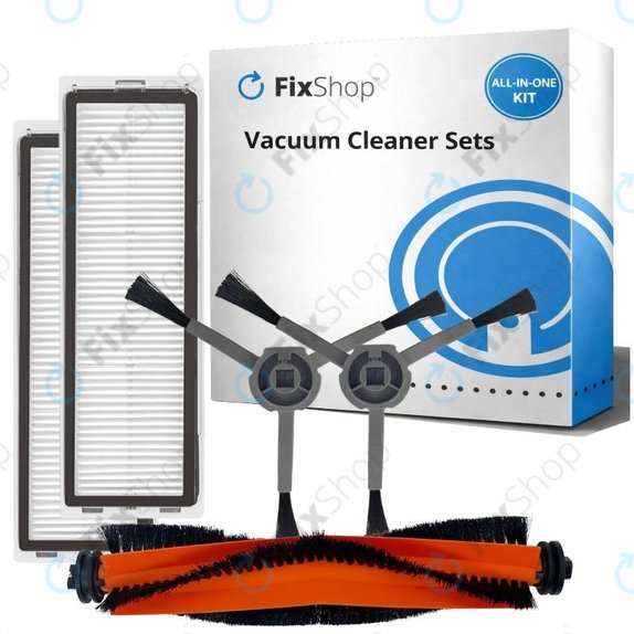 Set de piese de schimb pentru Xiaomi Dreame Bot L10 Pro, D9, D9 Pro, D9 Max, Trouver LDS (1x Perie principală, 2x Filtre, 2x Perii laterale)