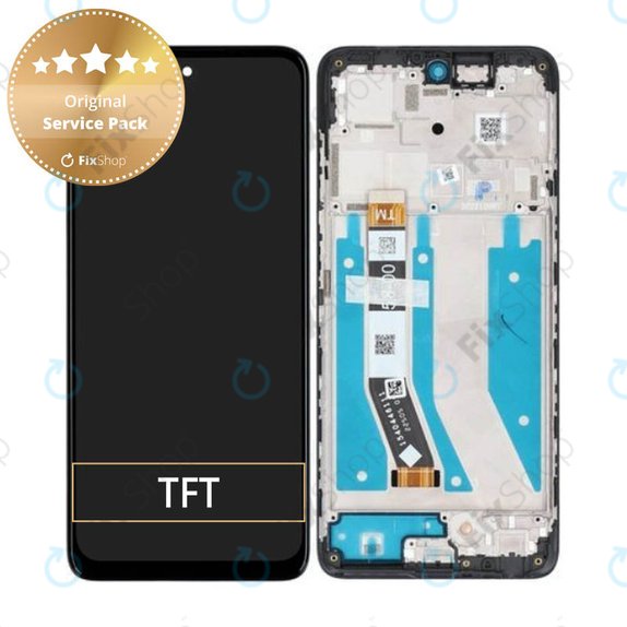 Motorola Moto G73 - Ecran LCD + Sticlă Tactilă + Ramă (Black) - 5D68C22272 Genuine Service Pack