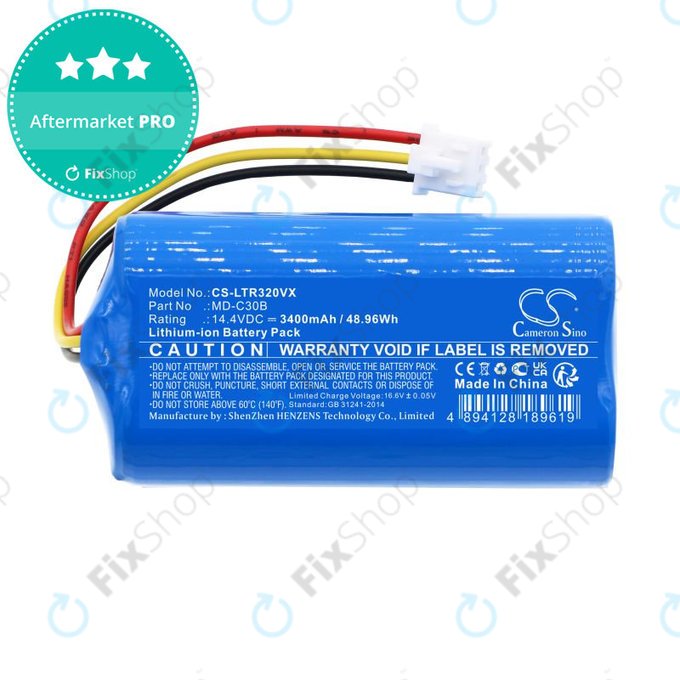 Baterie pentru Blaupunkt BlueBot XSMART, 3400mAh, Li-Ion, 14.4V, BPK-VCBB1XB, Xboost, D071-INR-CH-4S1P, HQ