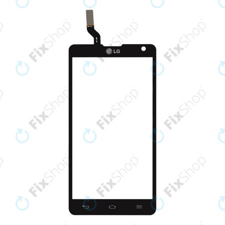 LG Optimus L9 II D605 - Sticlă Tactilă (Negru) - EBD61586402 OEM