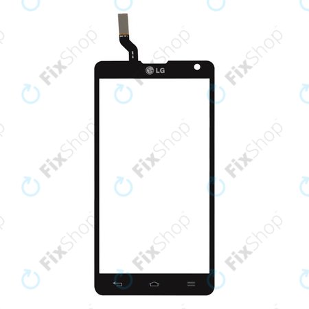 LG Optimus L9 II D605 - Sticlă Tactilă (Negru) - EBD61586402 OEM