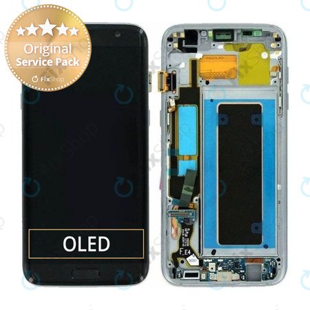 Samsung Galaxy S7 Edge G935F - Ecran LCD + Sticlă Tactilă + Ramă (Black) - GH97-18533A, GH97-18594A, GH97-18767A Genuine Service Pack