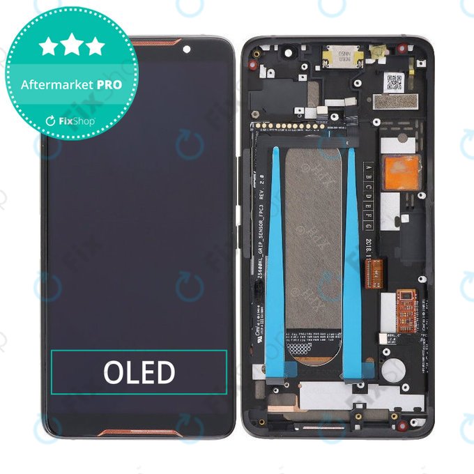 Ecran OLED pentru Asus ROG ZS600KL, Sticlă tactilă cu ramă