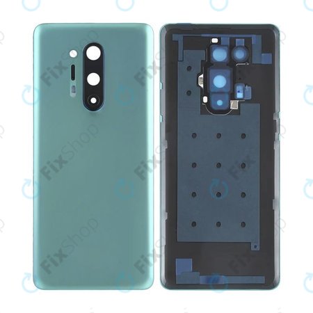 OnePlus 8 Pro IN2023 IN2020 - Carcasă Baterie + Sticlă Cameră Spate (Glacial Green)