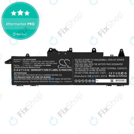 Baterie pentru HP ProBook x360 435 G7, 3550mAh, Li-Pol, 11.55V, SX03XL, HQ