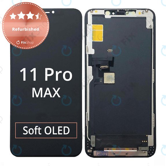 Ecran pentru iPhone 11 Pro Max, Sticlă tactilă cu ramă, Refurbished