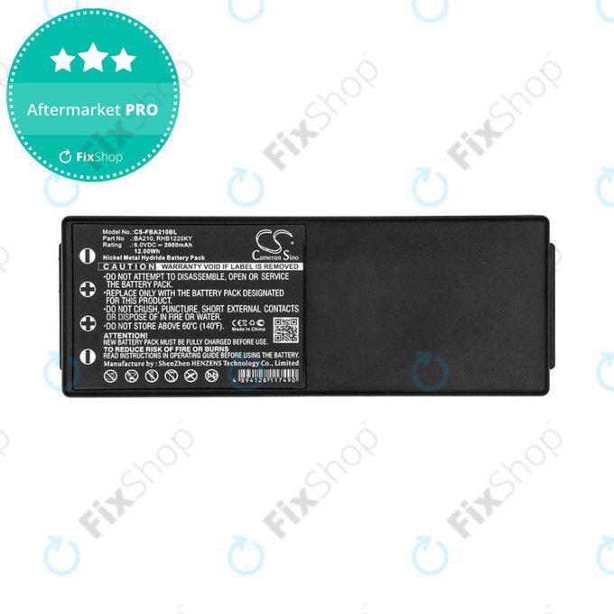 Baterie pentru HBC Radiomatic BA, 2000mAh, Ni-MH, 6V, RHB1220KY, HQ