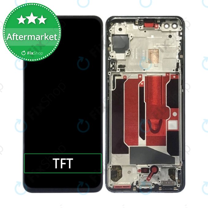 OnePlus Nord - Ecran LCD + Sticlă Tactilă + Ramă (Black) TFT